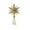 Gold, variant on PuSpu 3D Hollow Five-Pointed Star Christmas Tree Top Ornament - Foldable Red Iron Decoration for Festive Home Decor, Easy to Install and Stor