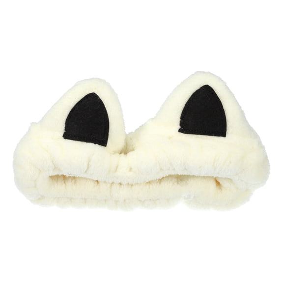 Unique Bargains 1 Pc Fashion Cartoon Cat Ears Headbands for Girls for Women 6.30"x5.91" Beige