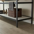 thumbnail image 5 of Funes 72" Double Sink Bathroom Vanity in Matte Black Frame White Top No Mirror, 5 of 8