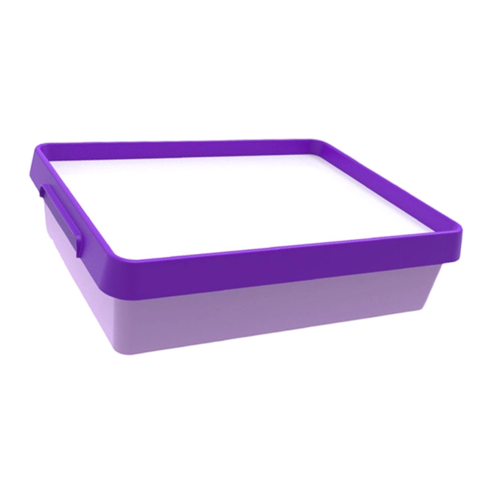 Dualoai Sand Painting Light Box Boys Girls Color Shape Cognition Sensory Light Table Purple