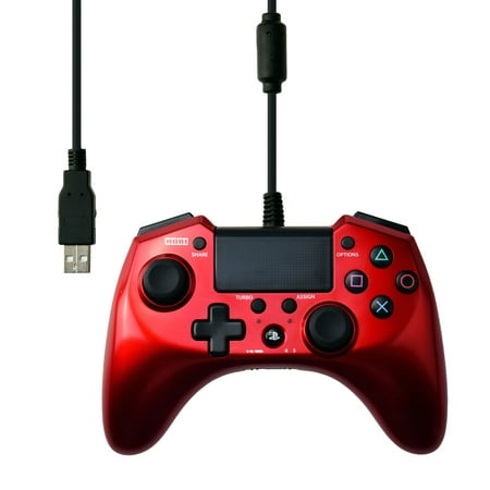 Playstation 3 and 4 Red Hori Pad 4 FPS Plus (Best Third Party Ps3 Controller For Fps)