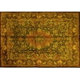 thumbnail image 1 of Ahgly Company Indoor Rectangle Medallion Yellow Traditional Area Rugs, 7' x 10', 1 of 4