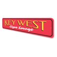 thumbnail image 4 of Key West Cigar Lounge Novelty Sign, Metal Wall Decor - 4x18 inches, 4 of 4