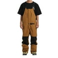 thumbnail image 2 of Snowboard Bibs Mens Ski Overalls Snow Pants, Unisex Waterproof Windproof Insulated Warm Outdoor Sport Jumpsuit Pants Coffee L, 2 of 9
