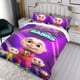 thumbnail image 3 of Bebés del Zoológico Conjunto de sábanas temático, trío de piezas, cómodo y amigable con la piel, diseño único, regalo de decoración para el hogar para familiares, amigos y fans, 90 cm * 190 cm, 3 of 6