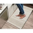 thumbnail image 3 of Luxurious Woven Cotton Thick Anti Fatigue Cushioned Kitchen Mat and Runner Set – 18" x 30" | 18" x 48", 3 of 5