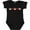 AB-Black, variant on Sock Monkey Heart Border Boys or Girls Baby Bodysuit