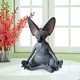 thumbnail image 2 of FLhrweasw Figuritas Gato Estatua Meditación Buda Escultura Jardín Del (negro), 2 of 8