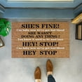 thumbnail image 2 of Welcome Mats for Front Door Outdoor Entry Funny Concert Persuasion She'S Fine She Wasn'T Doing Anything Funny Cute Doormat Door Mat Welcome Friends Doormat Funny Doormat New Home Door Mat, 2 of 7