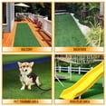 thumbnail image 6 of Ottomanson Artificial Grass Turf 2'7 x 24' Indoor Outdoor Faux Grass Rug with Drainage Holes Customizable with Extra Long Size Options Perfect for Patio Lawn Balcony Weddings Photoshoot Backdrop, 6 of 9