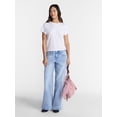 thumbnail image 2 of No Boundaries Washed Relaxed Fit Cotton Tee, Women's XXS-XXL, 2 of 5