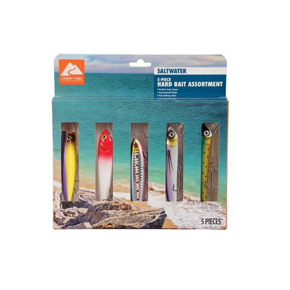 Ozark Trail Saltwater Fishing Lure Kit, 5-piece