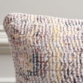 thumbnail image 4 of SAFAVIEH Dali 18" x 18" Contemporary Plum Abstract Cotton/Polyester Decorative Pillow, 4 of 6
