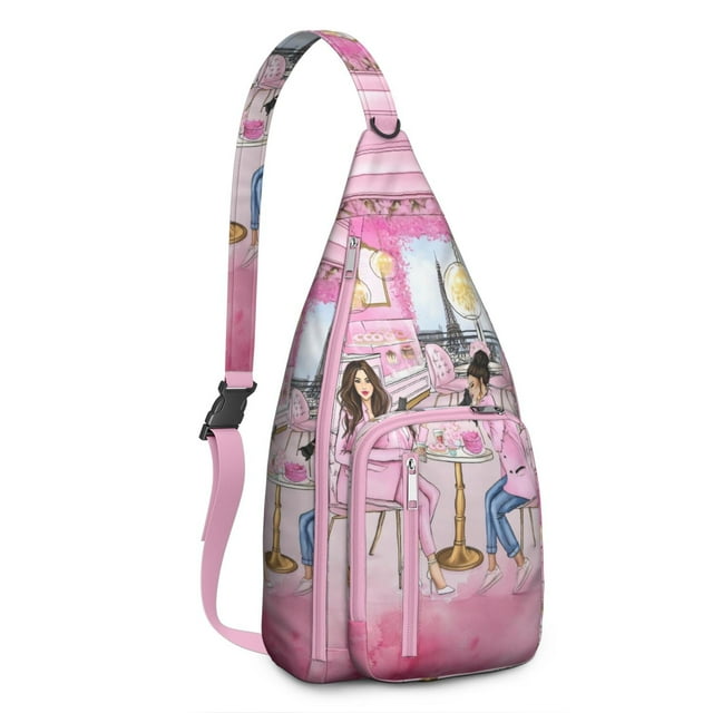 Trip Essentials Sling Backpack - Compact Lightweight Shoulder Bag for Vacation & City Exploration, Fashionable Anti-Theft Design