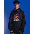 thumbnail image 2 of Happy Halloween Spooky Pumpkin  Hoodie Juniors -Image by Shutterstock,  Small, 2 of 4