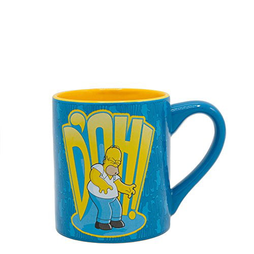 THE SIMSONS Homer Simpson Doh Cup Mug Collectible 14oz Ceramic Coffee Mug  New 