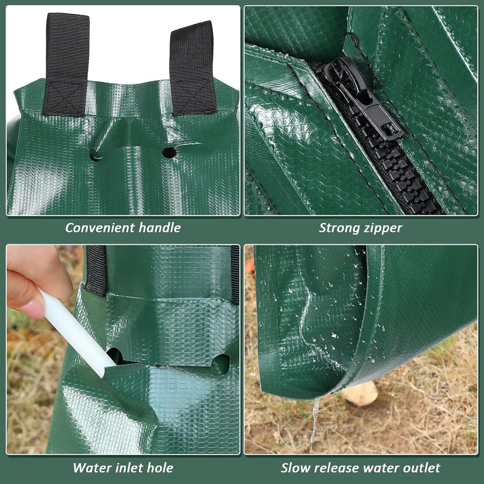 1Pc Garden Irrigation Drip Bag, 20 Gallon Pvc Drip Irrigation System, Durable Watering Bags For Trees Plants Flower Beds