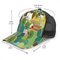 thumbnail image 2 of Zufioo Garden Farm Print Mesh Baseball Cap, Adjustable Sport Travel Hat Accessory for Men and Women, 2 of 7