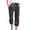 Black, variant on Christmas Clearance! Ohufall Capris Pants For Women, Capris For Women, Casual Summer Cotton Linen 3/4 Pants Wide Leg Capris Lightweight Baggy Cropped Lounge Trousers