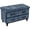 Blue, variant on Aria Home 30" Modern Storage Ottoman Bench with 4 Drawers, MDF & Fabric, Black