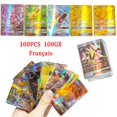 thumbnail image 2 of New 2024 100pcs Full Flash Card EX Vstar V French Shiny Card TAG TEAM Games Trading Battle Collectible Cards Toys Gifts, 2 of 5