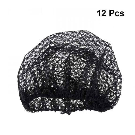 TUWAFE Full Hair Net (Large Flower Net 12pcs)