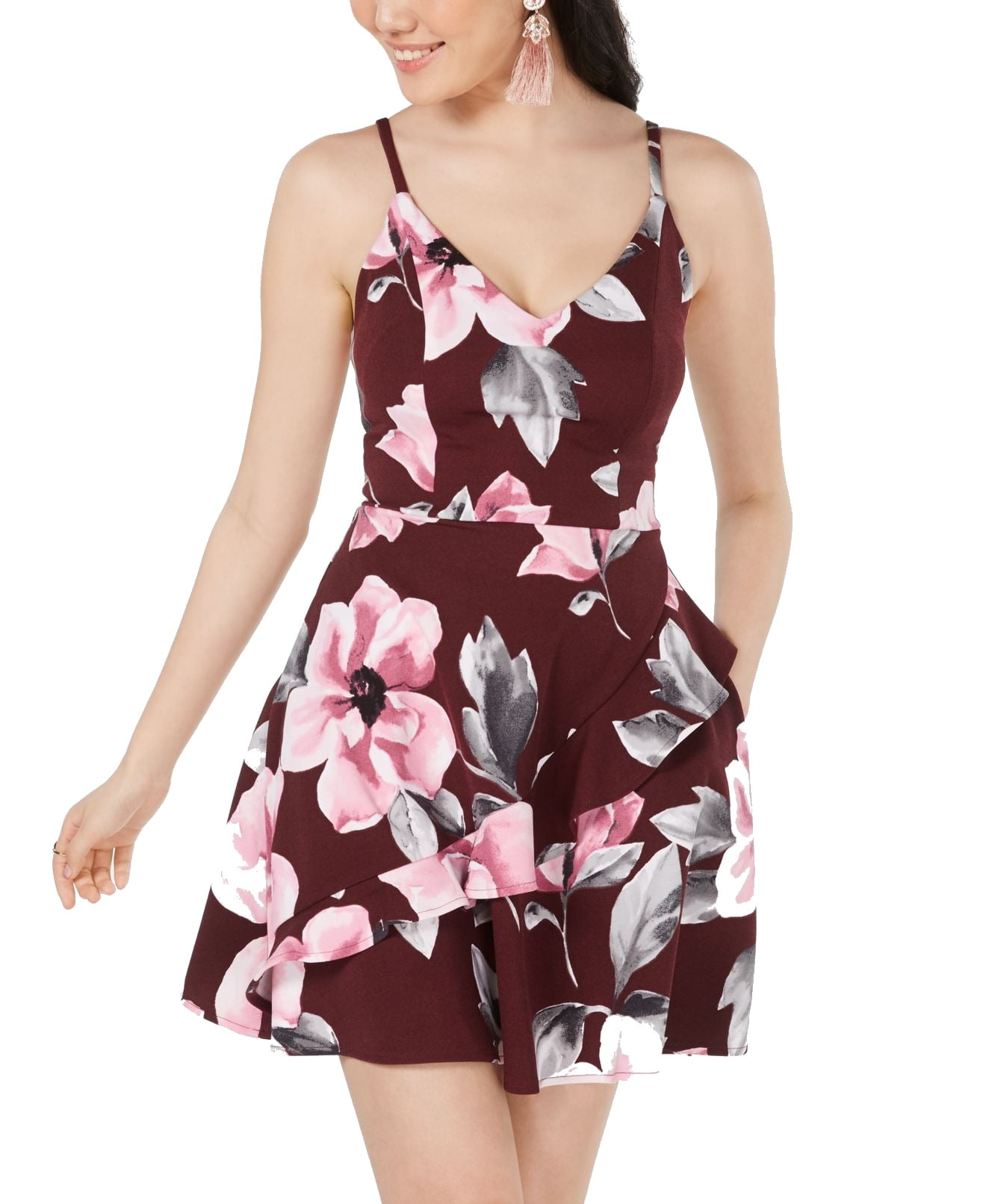 burgundy after 5 dress