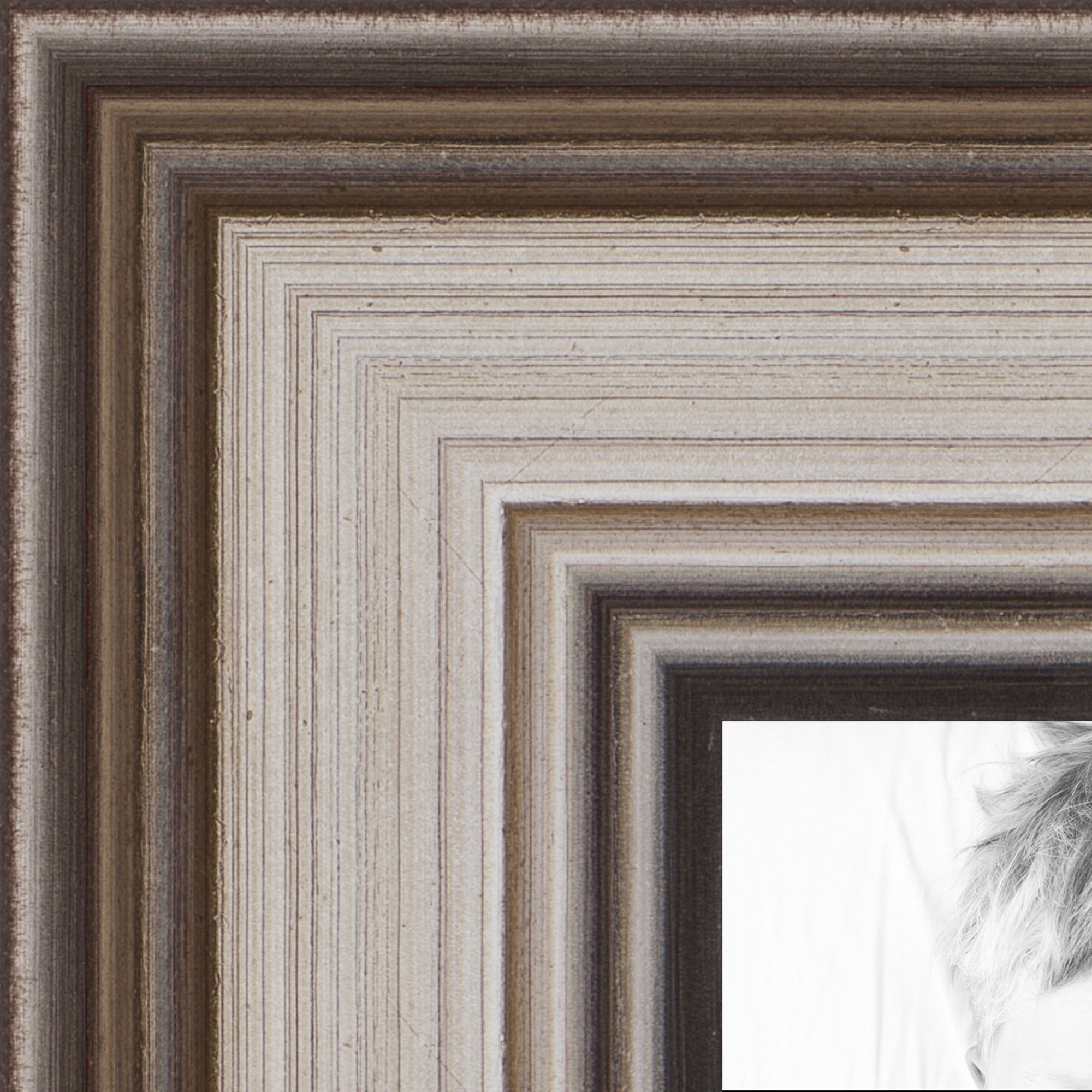 ArtToFrames 9x9 Inch Distressed Black Picture Frame, This Black Wood