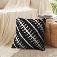 thumbnail image 3 of LALILO Throw Pillow Covers Geometric Tiling Black And White Stylish Cushion Cover 18" x 18", 2 Pack, 3 of 6