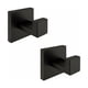 thumbnail image 1 of Ganchos para toallas de acero inoxidable de color negro mate, resistentes, para montaje en pared, fácil instalación, soporta hasta 10 kg, ideales para baño y cocina, múltiples aplicaciones, paquete, 1 of 5