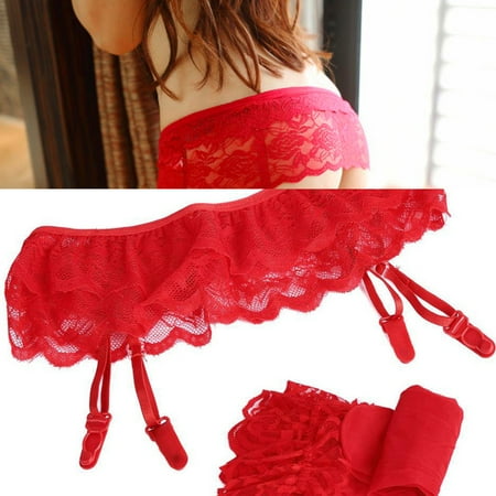 

Stockings for Women Lace Perspective Thigh-Highs Garter Belt Suspender Underwear RD