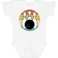 thumbnail image 3 of Inktastic Bowling Pins Ball Bowler Retro Sunset Boys or Girls Baby Bodysuit, 3 of 5