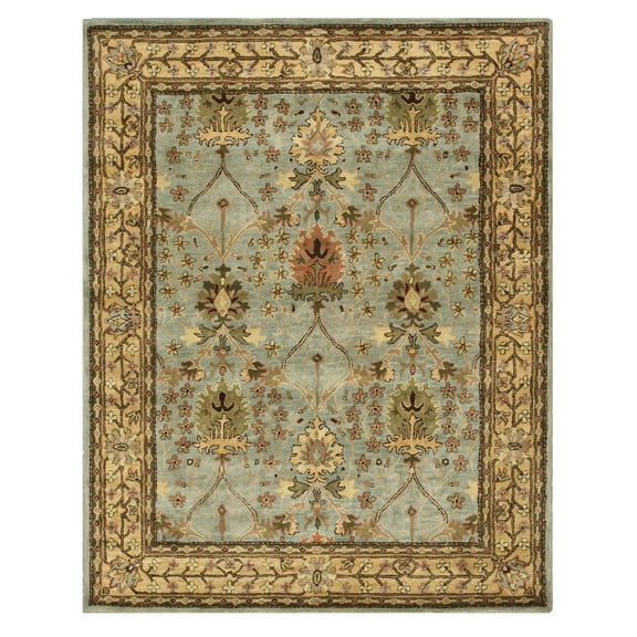 Hand-tufted Wool Blue Traditional Oriental Morris Rug