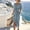 🔥 Mint Green, variant on Sentmoon Dress for Women V Neck Solid Color Prom Dress Short Sleeve Regular Fit Dressy Beach Supplies Date Night Dress for Travel and Vacation Mint Green M