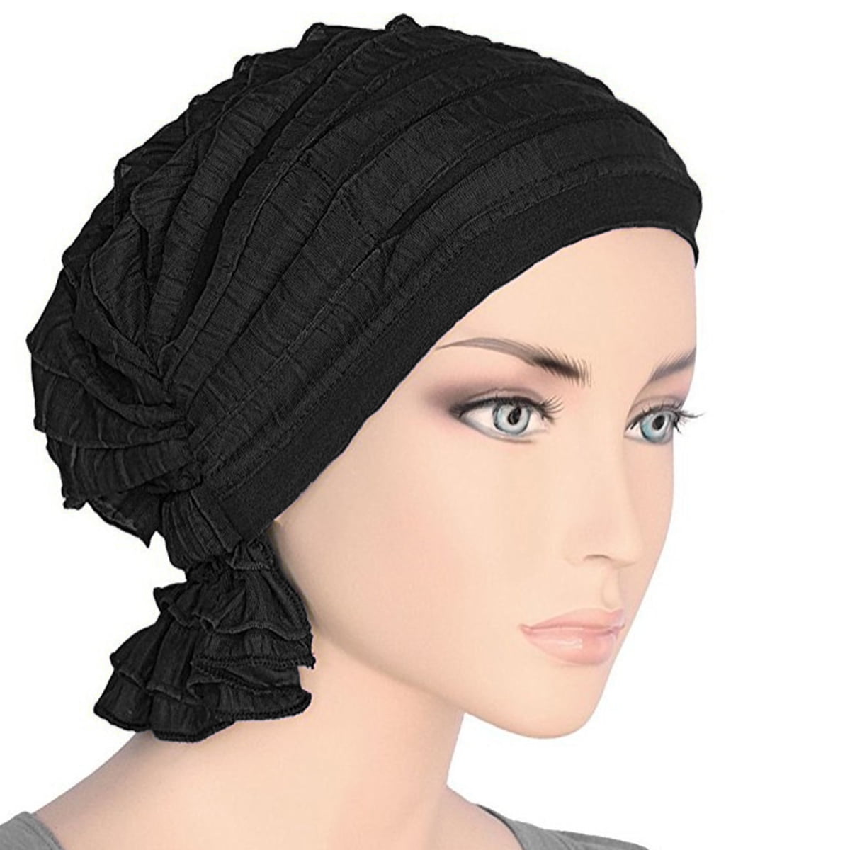 YANIBEST Turbans for Women Silk Satin Lined Turban Head Wrap Adjustable Twisted Turban Cap Headwrap Hair Cover Wrap