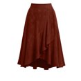 thumbnail image 6 of Summer Dresses for Women Womens Summer Fashion Solid Color Loose Irregular Elastic Waist Skirt, 6 of 6