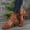 Brown, variant on Womens Heeled Sandals, Open Toe Wide Width Casual Ankle Strap Summer Shoes Beige Size 9