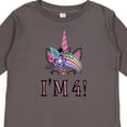 thumbnail image 4 of Inktastic 4th Birthday Unicorn Party 4 Year Old Girl Girls Long Sleeve Toddler T-Shirt, 4 of 5