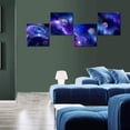 thumbnail image 3 of Outer Space Wall Art for Living Room Bedroom Universe Wall Decor Planets Stars Canvas Pictures Framed Artwork Modern Print Painting Home Walls Decoration 12 x 12 inch x 4 pcs, 3 of 6