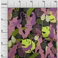 thumbnail image 1 of oneOone Cotton Cambric Rose Pink Fabric Tropical Leaves & Leopard Craft Projects Decor Fabric Printed By The Yard 42 Inch Wide, 1 of 4