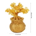 thumbnail image 4 of Tree Decoration, Exquisite Gold Color Fashionable Resin Craft, For Living Room Hallway, 4 of 8