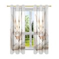 thumbnail image 7 of Yayeee Window Curtains Light Filtering 63"x42" Grommet Panel Pair Home Living Room Decor, Rabbit Read Book, 7 of 7