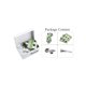 thumbnail image 5 of INSPIRE CHIC Corbata de lunares para hombres, juego de clip de corbata, gemelos, pañuelo de bolsillo, boda de negocios verde, 5 of 6
