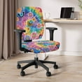 thumbnail image 3 of ZUXONGSY Butterfly Tie-Dye Office Chair Cover 2-Pack Polyester Chair Protector Cover Seat Cushion Split Protectors Standard Size Suitable for Computer Chairs Office Chairs, 3 of 7
