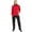 Black-Collar-Red, variant on Notus Women Sweatsuits 2 Piece Set - Thick Fleece Lined Warm Long Sleeve Hoodies Sweatshirt Casual Sweatpants Tracksuit Lounge Set - Womens 2pcs Jogger Outfit Black L