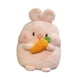 thumbnail image 5 of Peluche de juguete suave, regalo de inauguración de la casa, almohada para dormir abrazable, juguete de peluche lindo conejo rábano rosado, 5 of 9