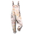 thumbnail image 6 of BODOAO Jumpsuits for Women Casual Square Neck Sleeveless Harem Overalls with Adjustable Straps and Pockets, Stretchy Loose Fit Summer One Piece Romper Outfit Purple 4XL, 6 of 6