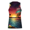 thumbnail image 4 of Leesechin Men's Tank Tops Big and Tall Summer Gradient 3D Print Tank Top Workout Sports Sleeveless Round Neck T-shirt Tank Top/shirt Blouses on, 4 of 4