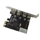 thumbnail image 3 of Injueey Tarjeta de expansión PCI-e USB 3.0 de 4 puertos PCI PCIe Adaptador de hub USB 3.0 4 puertos USB 3 0 PCI e PCIe 1x USB3 Cables de computadora, 3 of 6