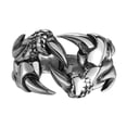 thumbnail image 4 of Stainless Steel Antique Gothic Biker Tribal Ring Black Men'S Unisex Claw B189, 4 of 11